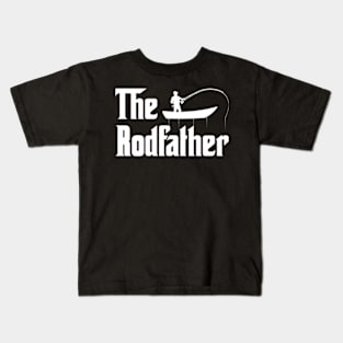 Fishing The Rodfather Fishing Season Father'S Day Kids T-Shirt